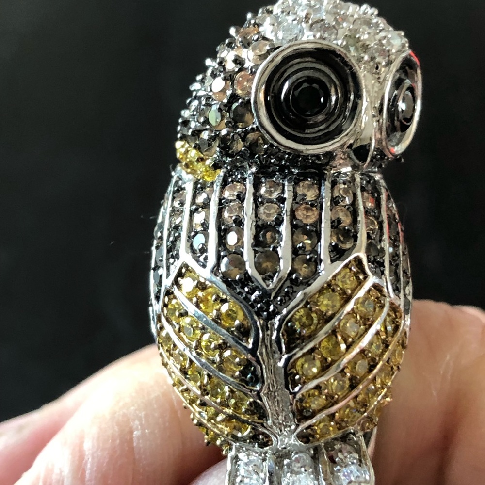 Super Beautiful Owl Crystal Ring - image 5